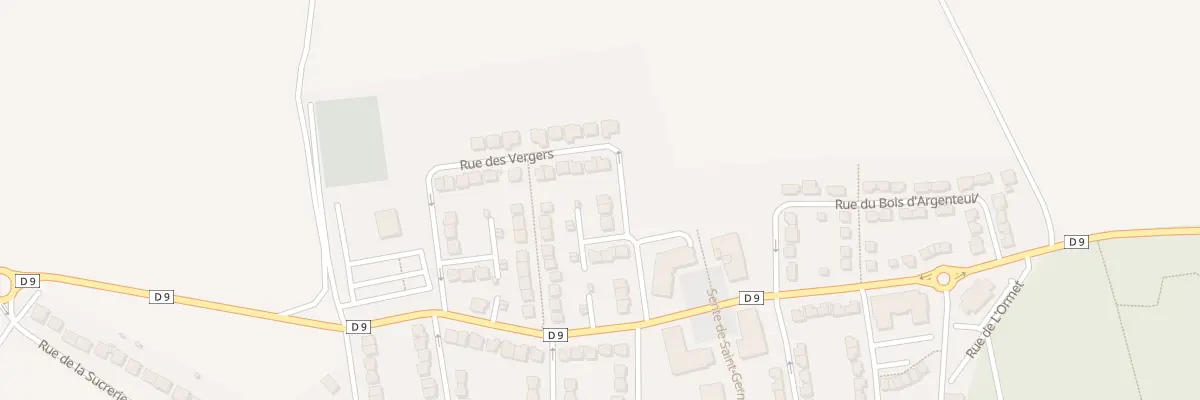 Plan du 34 Rue des Vergers à Villeron