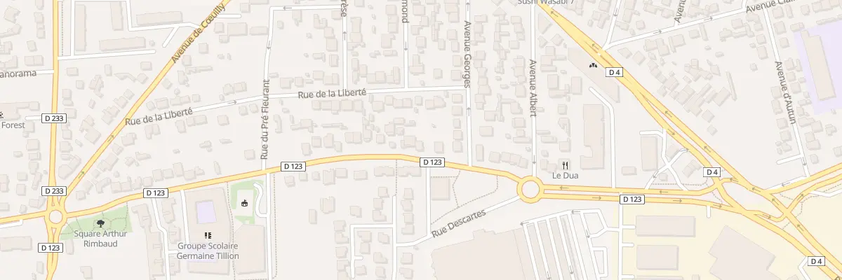 Plan du 57 Rue Fusilles de Chateaubriant à Chennevières-sur-Marne