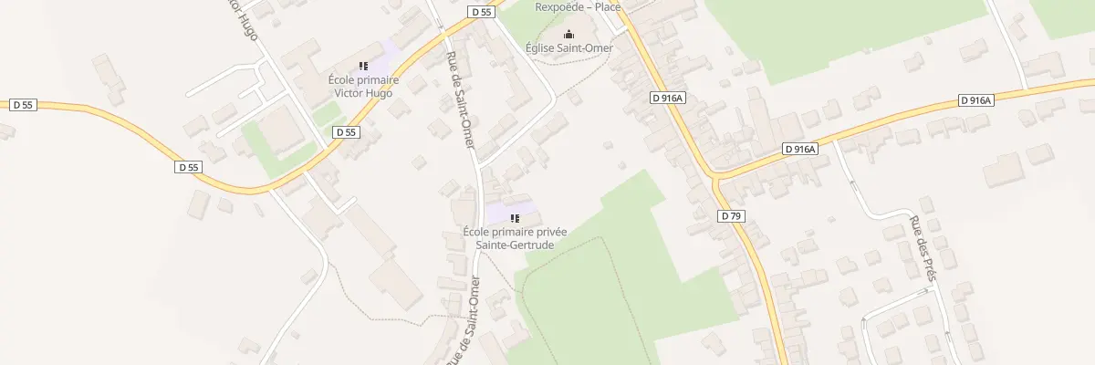 Plan du 3 All de Saint-omer à Rexpoëde