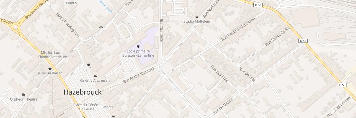 Plan du 8 Rue Nationale à Hazebrouck