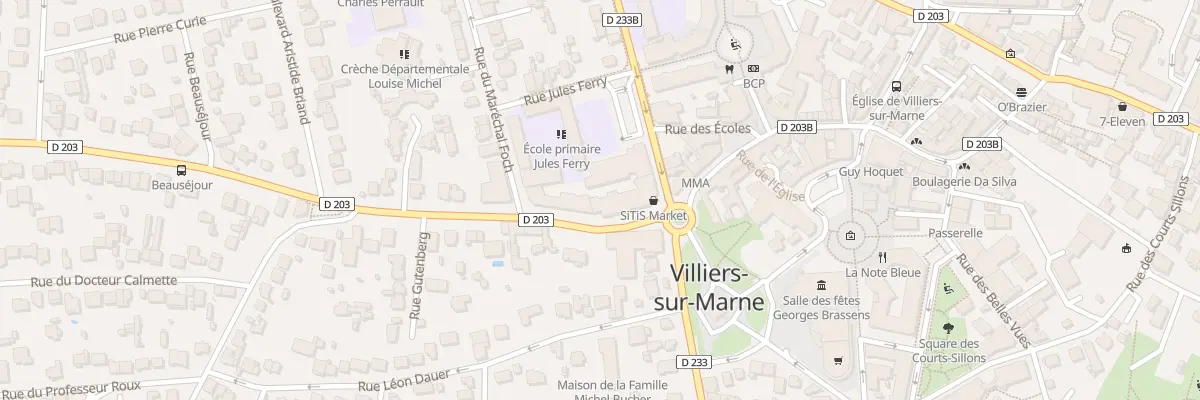 Plan du 21 Rue du Général de Gaulle à Villiers-sur-Marne