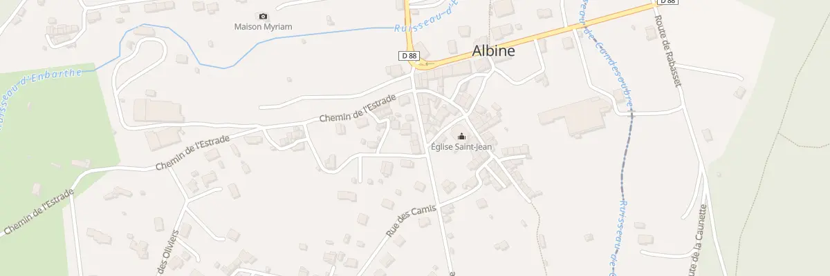 Plan du 6 Av d’En Barthe à Albine