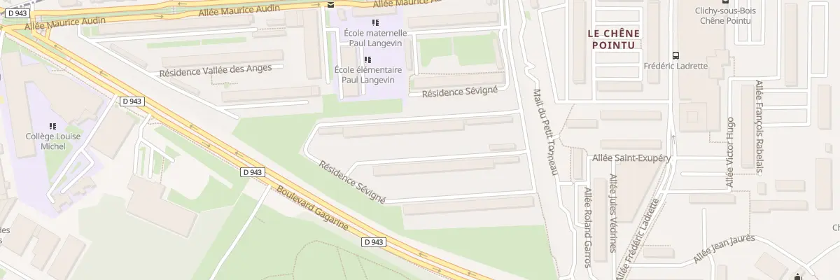 Plan du 9001 Res Sevigne à Clichy-sous-Bois