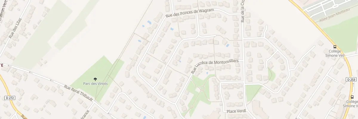 Plan du 12 Rue Mme de la Guette à Mandres-les-Roses