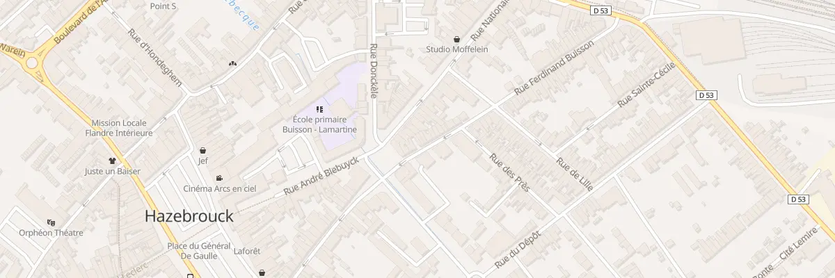 Plan du 11 Rue Ferdinand Buisson à Hazebrouck