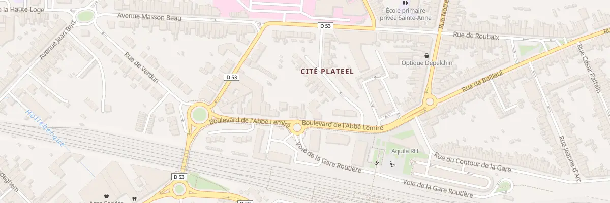 Plan du 77 Bd de l’Abbé Lemire à Hazebrouck