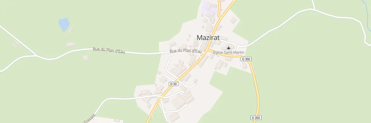 Plan du 24 Rue des Dames de Charly à Mazirat