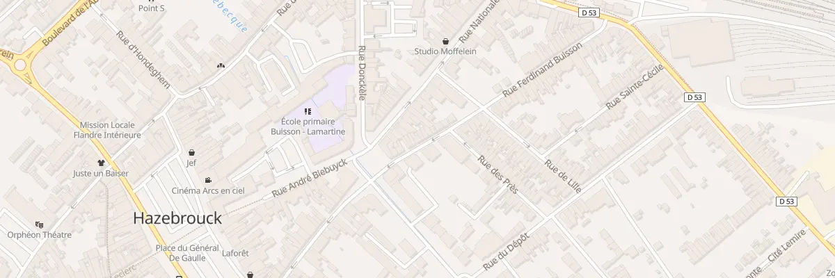 Plan du 17 Rue Ferdinand Buisson à Hazebrouck