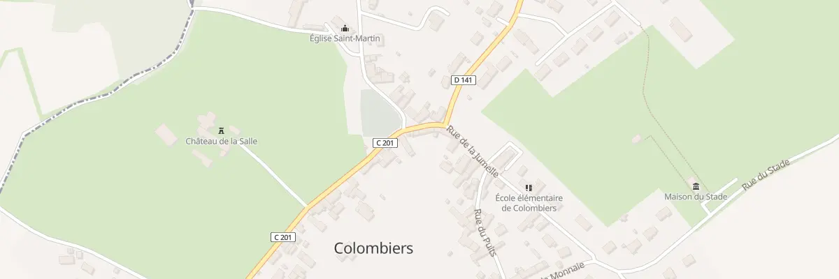 Plan du 2 Rue de la Gauderie à Colombiers