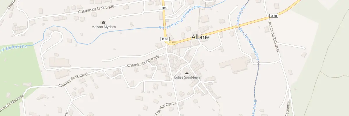 Plan du 2 Rue de la Boucherie à Albine