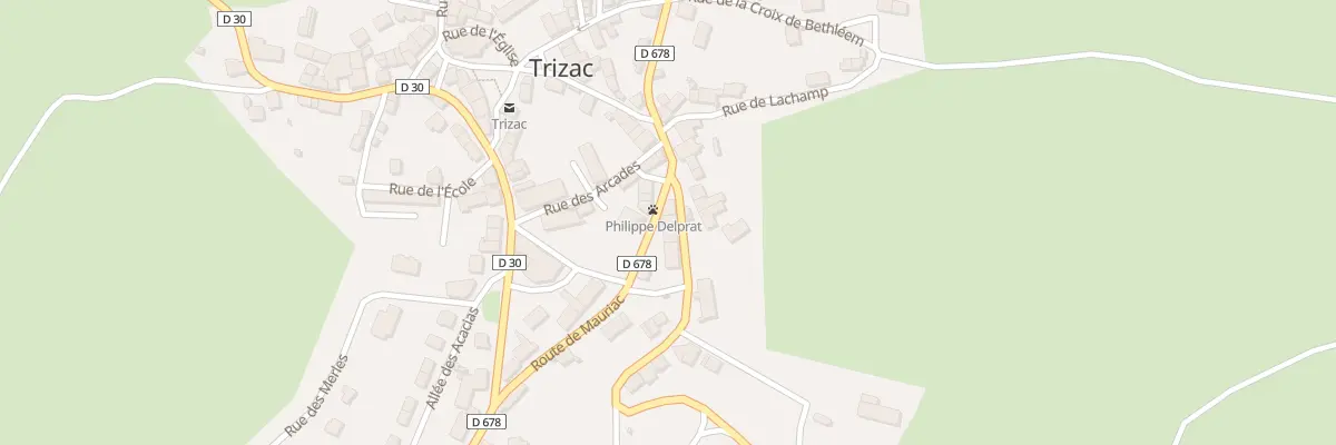 Plan du 4 Rte de Riom Es Montagnes à Trizac
