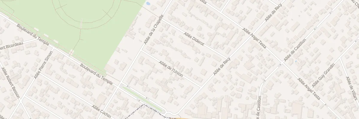 Plan du 13 All de l’Union à Clichy-sous-Bois