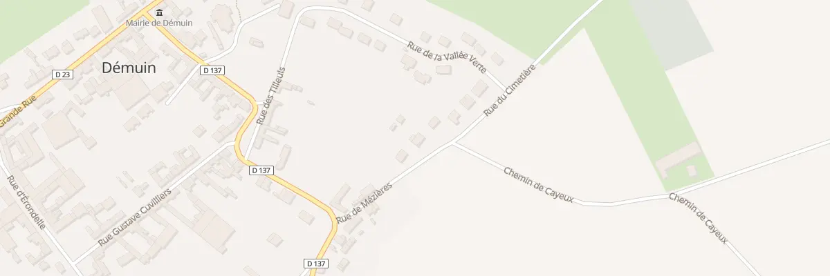 Plan du 3 Rue du Cimetière à Démuin