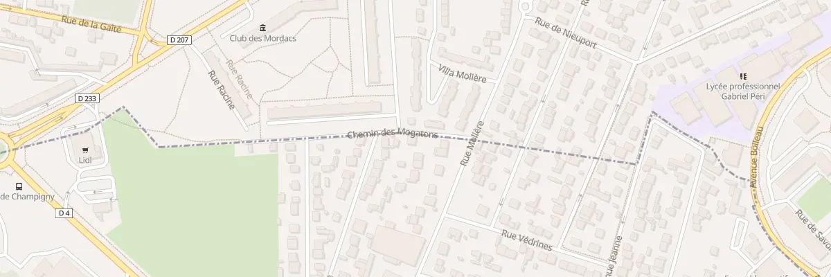 Plan du 13 Che des Mogatons à Chennevières-sur-Marne