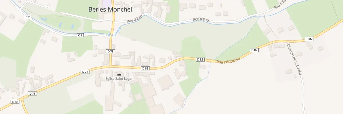 Plan du 36 Rue Principale à Berles-Monchel