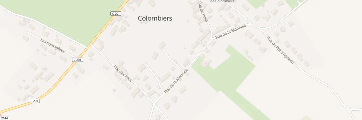 Plan du 7 Rue de la Monnaie à Colombiers