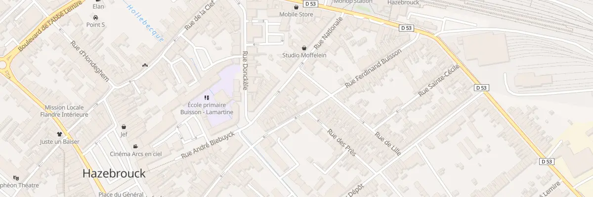 Plan du 33 Rue Ferdinand Buisson à Hazebrouck
