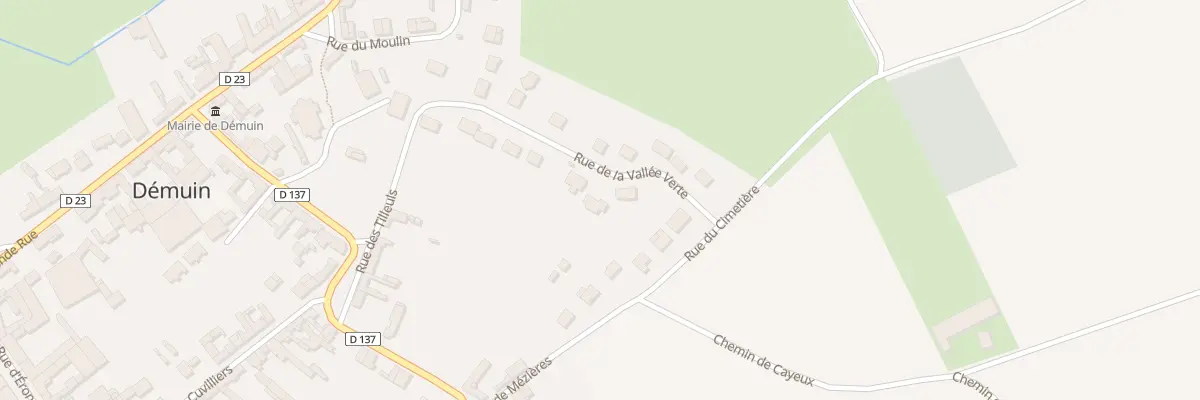 Plan du 14 Rue de la Vallée Verte à Démuin