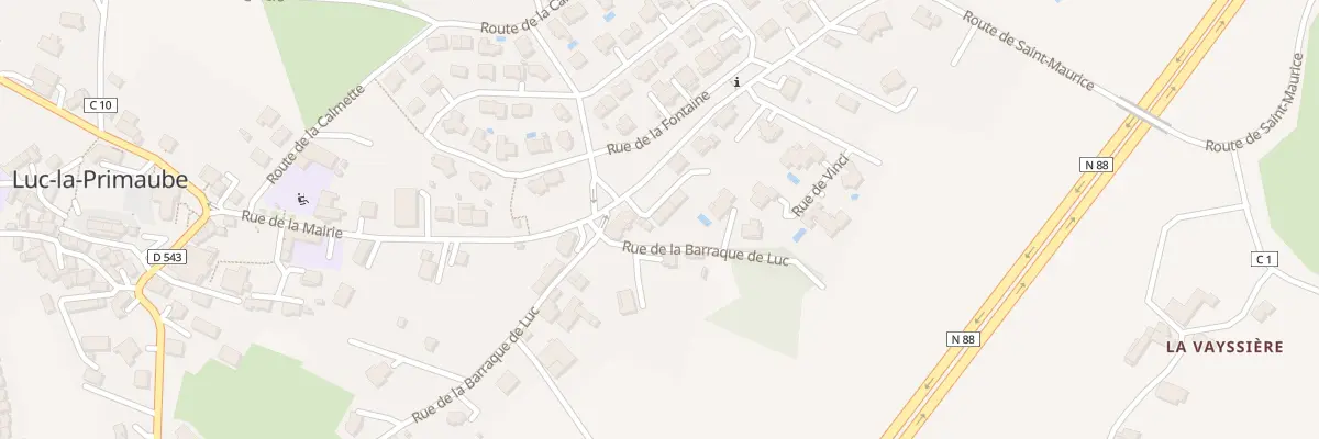 Plan du 55 Rue de la Barraque à Luc-la-Primaube