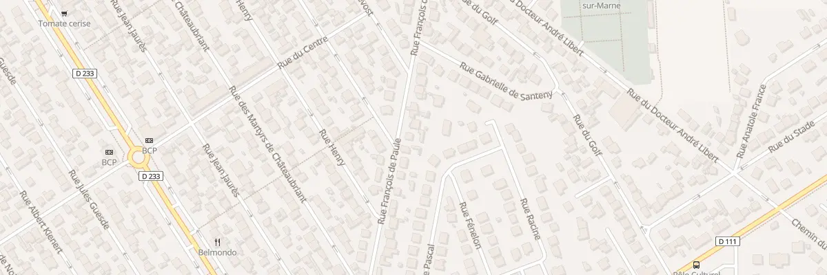 Plan du 60 Rue François de Paule à Ormesson-sur-Marne