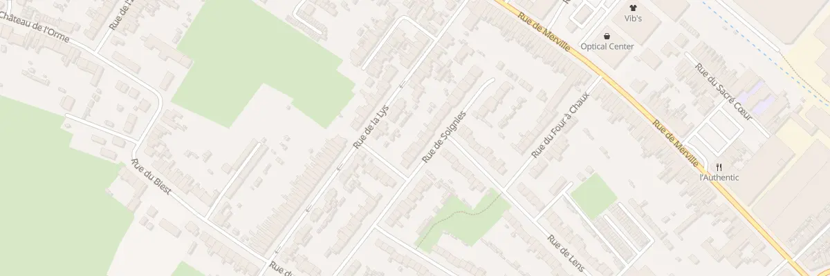 Plan du 10 Rue de Soignies à Hazebrouck