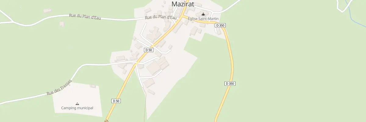 Plan du 23 Rue des Dames de Charly à Mazirat