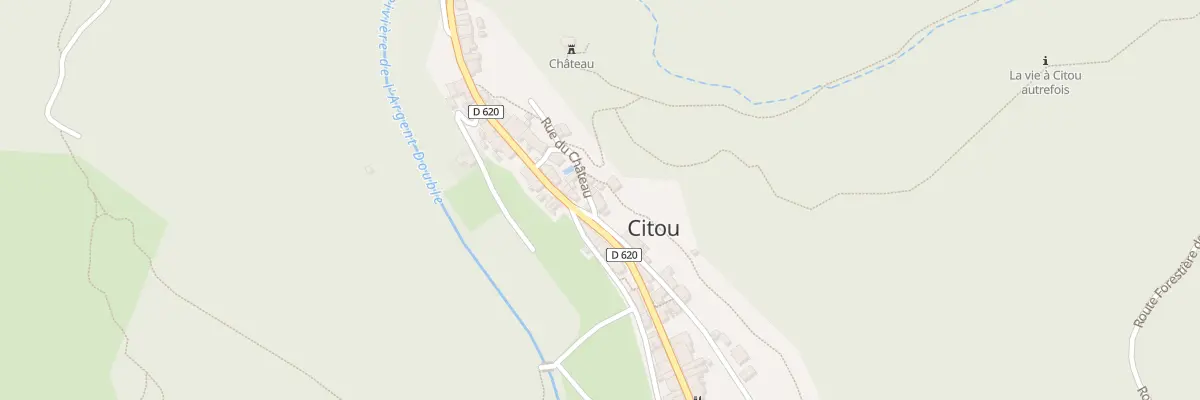 Plan du 1 Rue du Chateau à Citou
