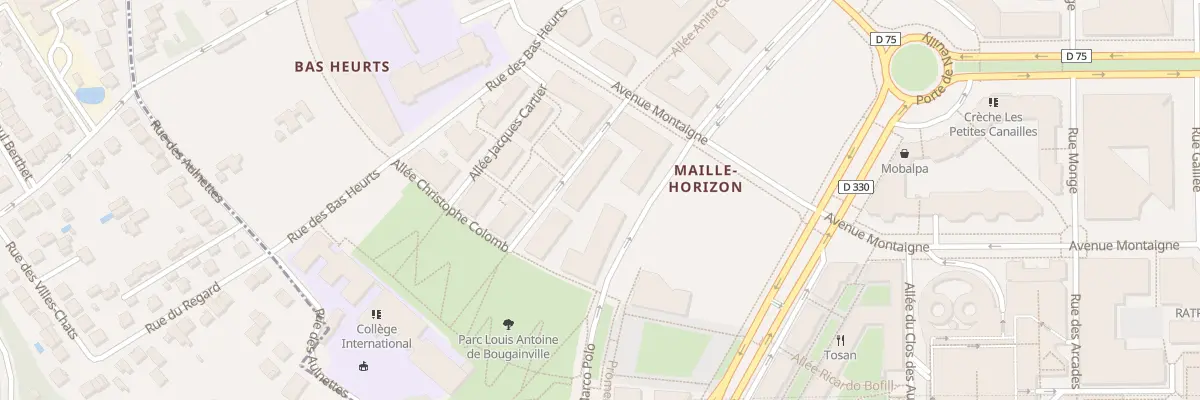 Plan du 3 All Charles de Foucauld à Noisy-le-Grand
