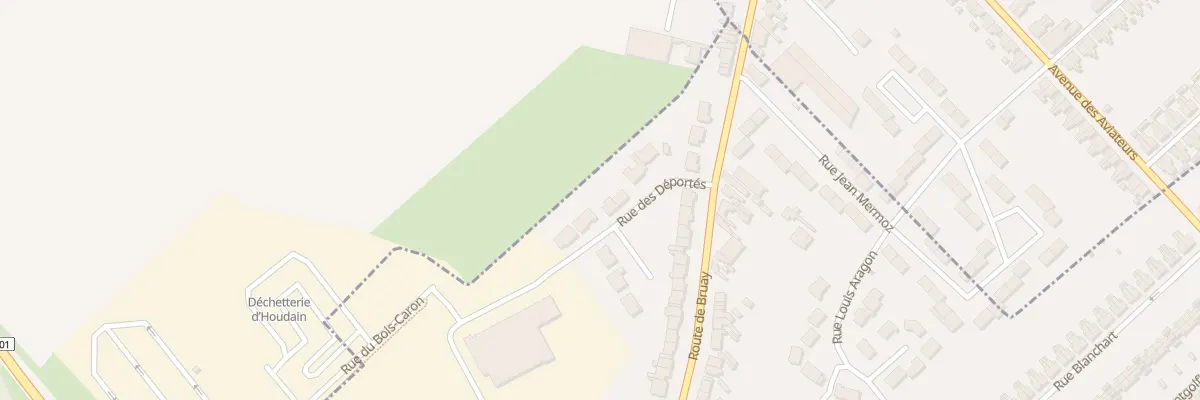 Plan du 8 Rue des Deportes à Houdain