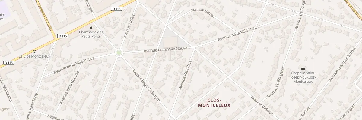 Plan du 4 Av Paul Bert à Villepinte