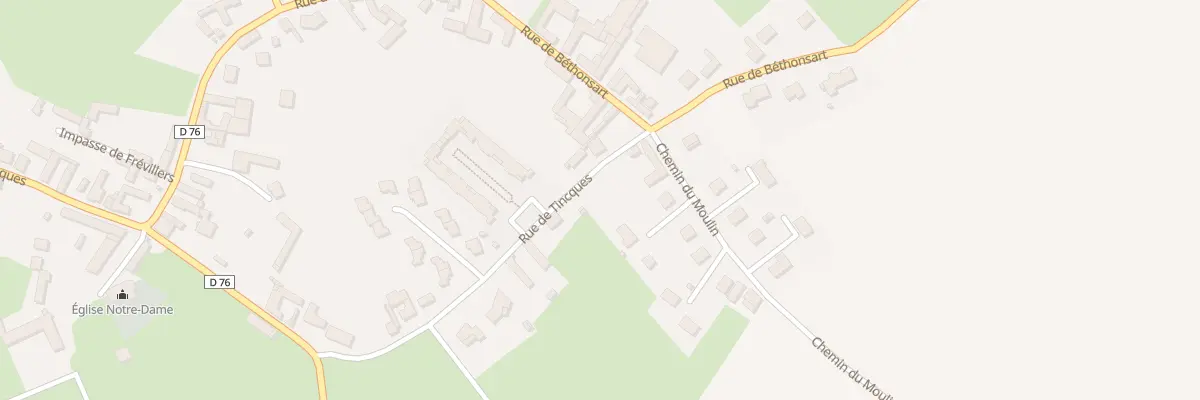 Plan du 47 Rue de Tincques à Villers-Brûlin