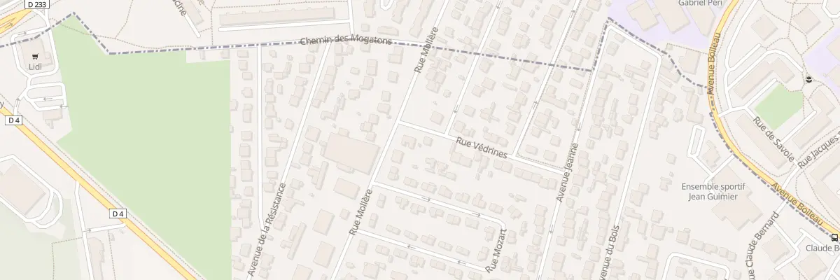 Plan du 1T Av Vedrines à Chennevières-sur-Marne