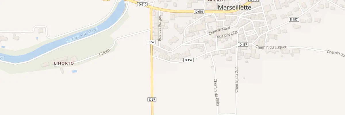 Plan du 2 Che Neuf à Marseillette