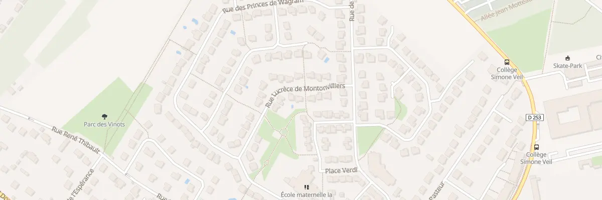 Plan du 14 Rue Lucrèce de Montonvilliers à Mandres-les-Roses
