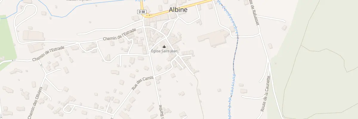 Plan du 2 Imp du Riou à Albine