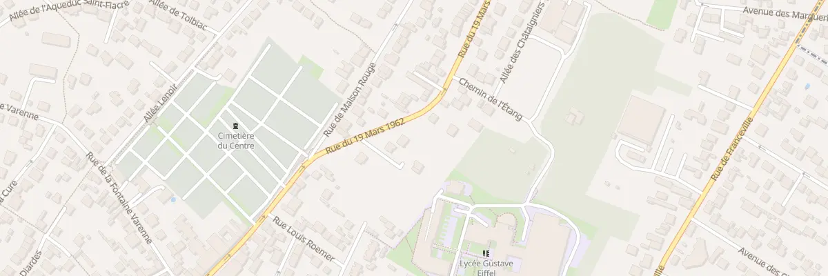 Plan du 10 Rue du 19 Mars 1962 à Gagny