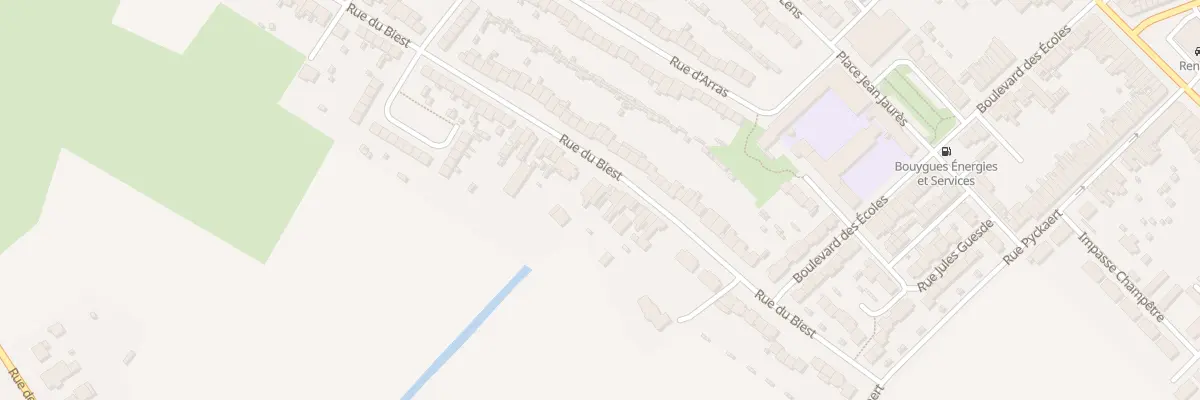 Plan du 160 Rue du Biest à Hazebrouck