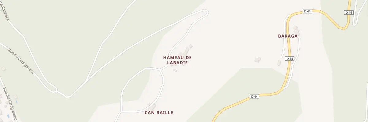Plan du 129 Hameau de Labadie à Serralongue