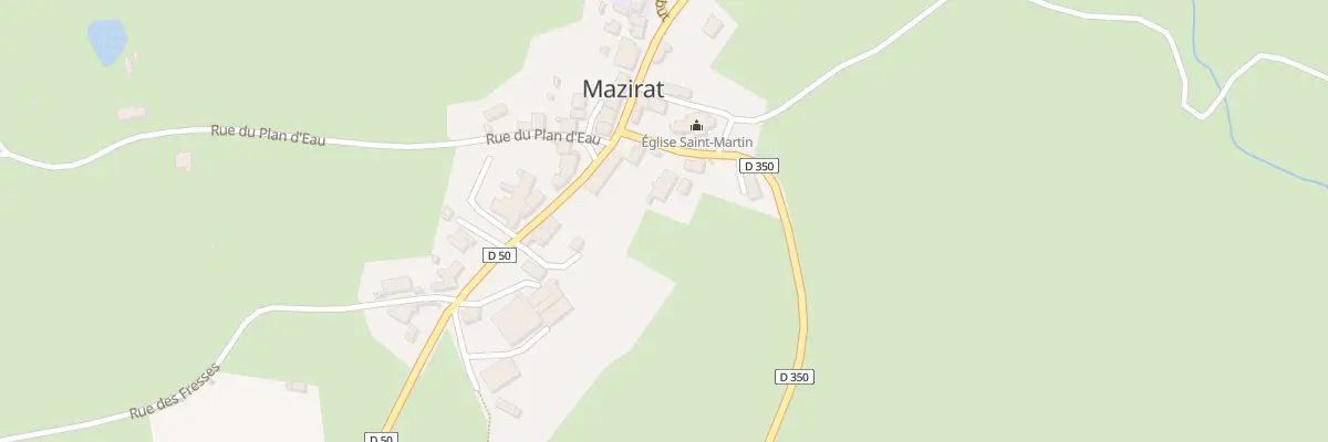 Plan du 4 Pl de l’Eglise à Mazirat