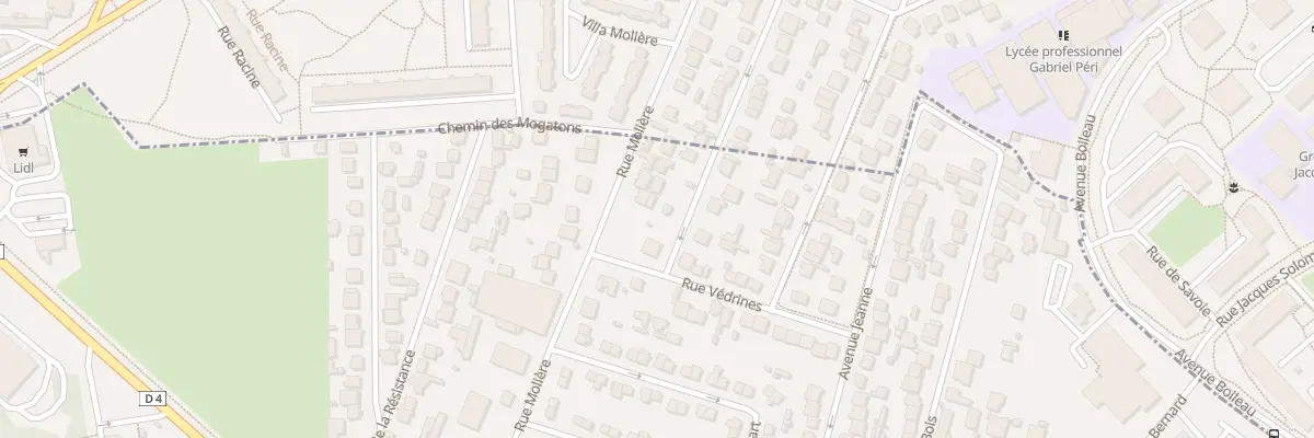 Plan du 36 Rue Molière à Chennevières-sur-Marne