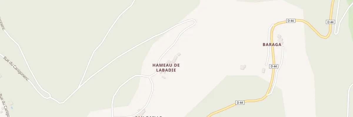 Plan du 128A Hameau de Labadie à Serralongue