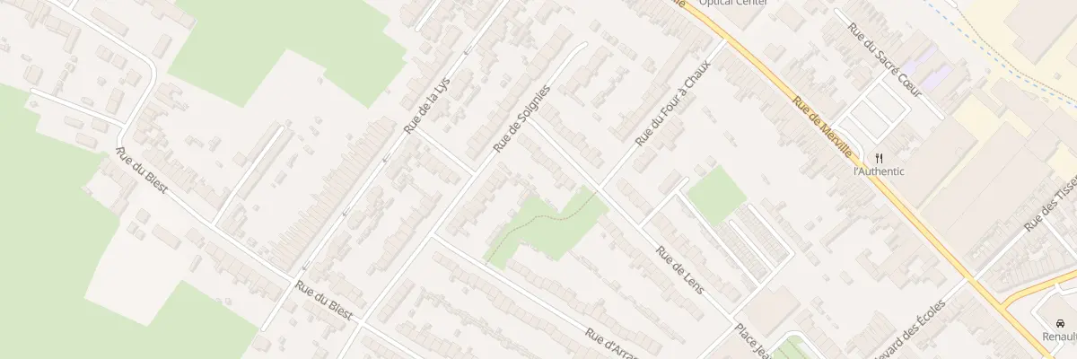 Plan du 12 Rue de Lens à Hazebrouck