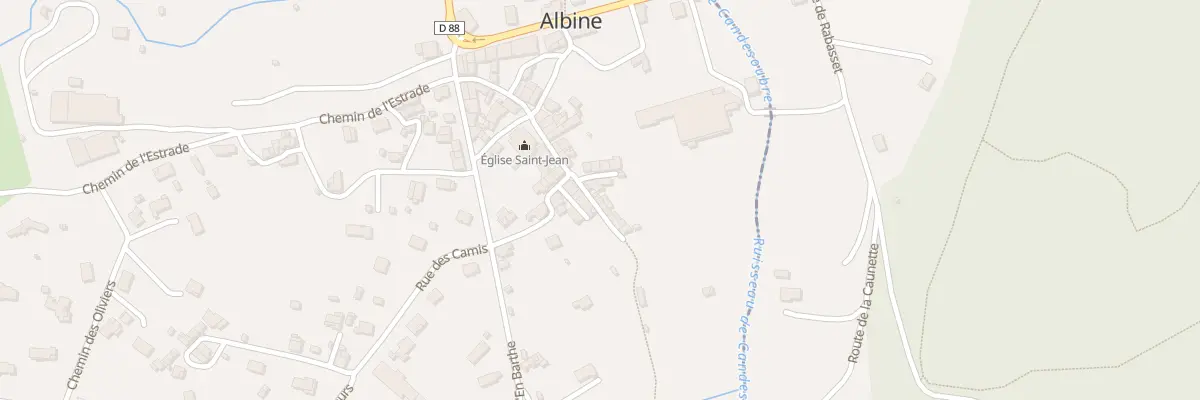 Plan du 3 Imp du Riou à Albine
