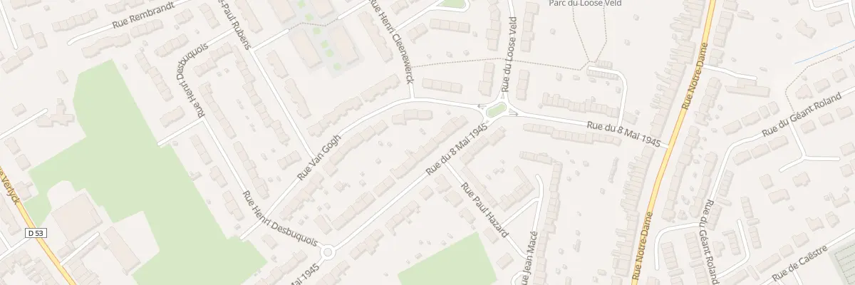 Plan du 34 Rue du 8 Mai 1945 à Hazebrouck