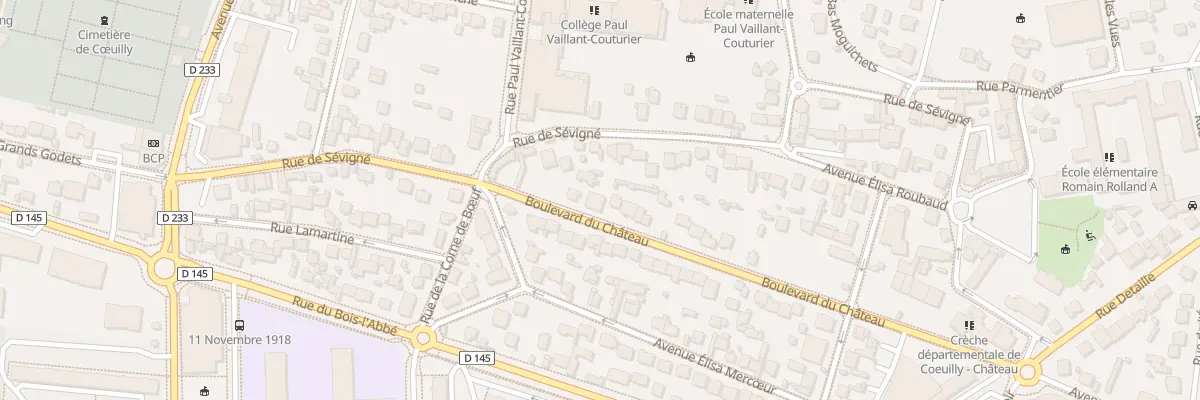 Plan du 9B Bd du Château à Champigny-sur-Marne
