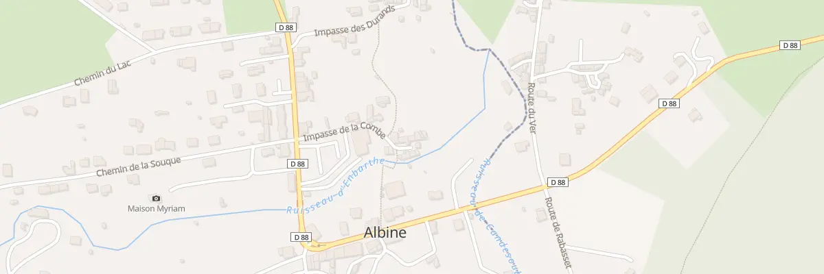 Plan du 9 Imp de la Combe à Albine