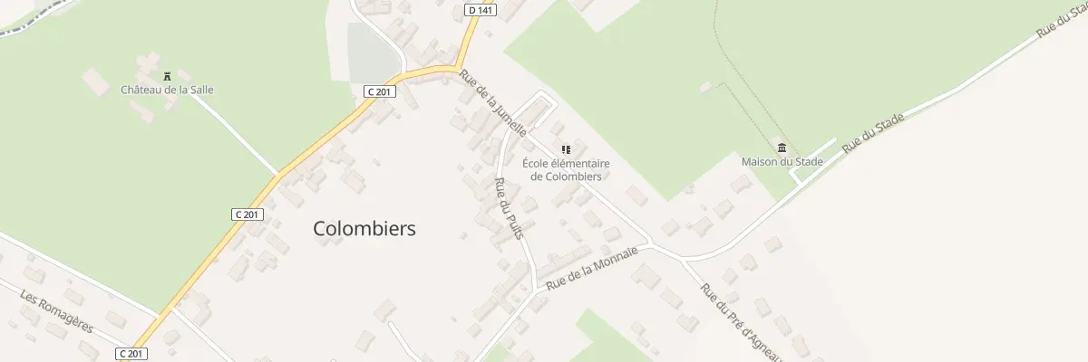 Plan du 6 Rue de la Jumelle à Colombiers