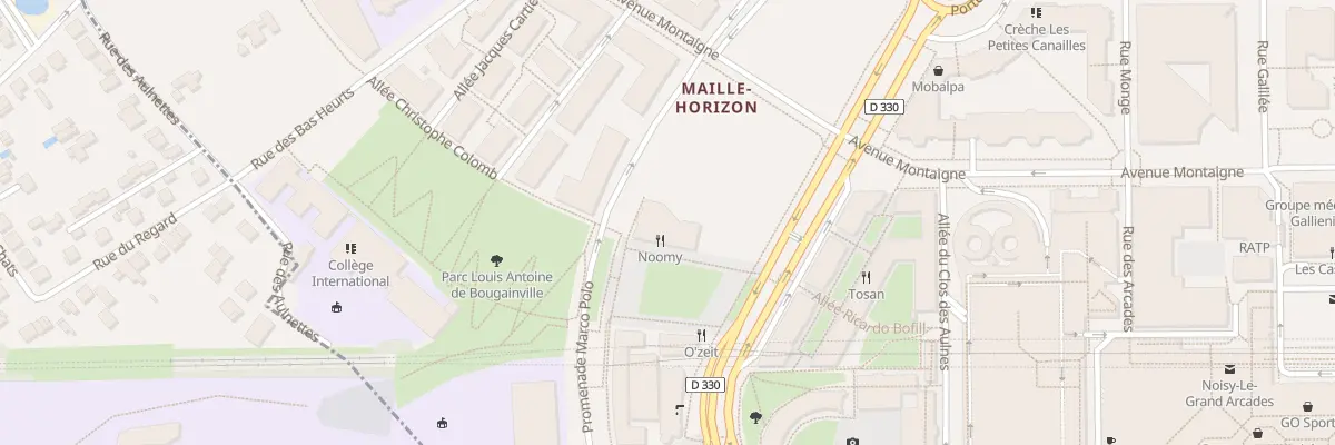 Plan du 2 Esp Ferdinand-Magellan à Noisy-le-Grand