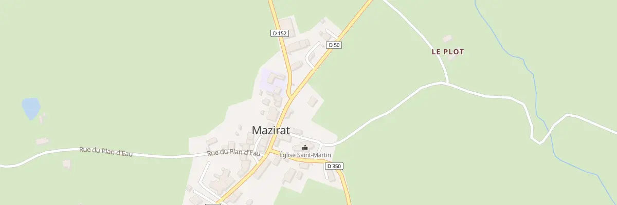 Plan du 7 Rue des Dames de Charly à Mazirat