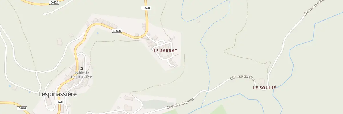 Plan du 77 Le Sarrat à Lespinassière